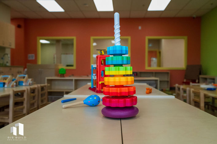 Infant care room at Tiny Hoppers Calgary
