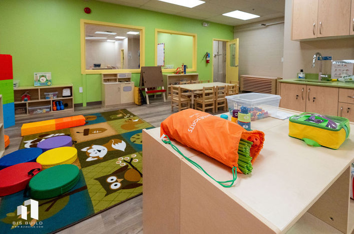 Preschool room at Tiny Hoppers Calgary